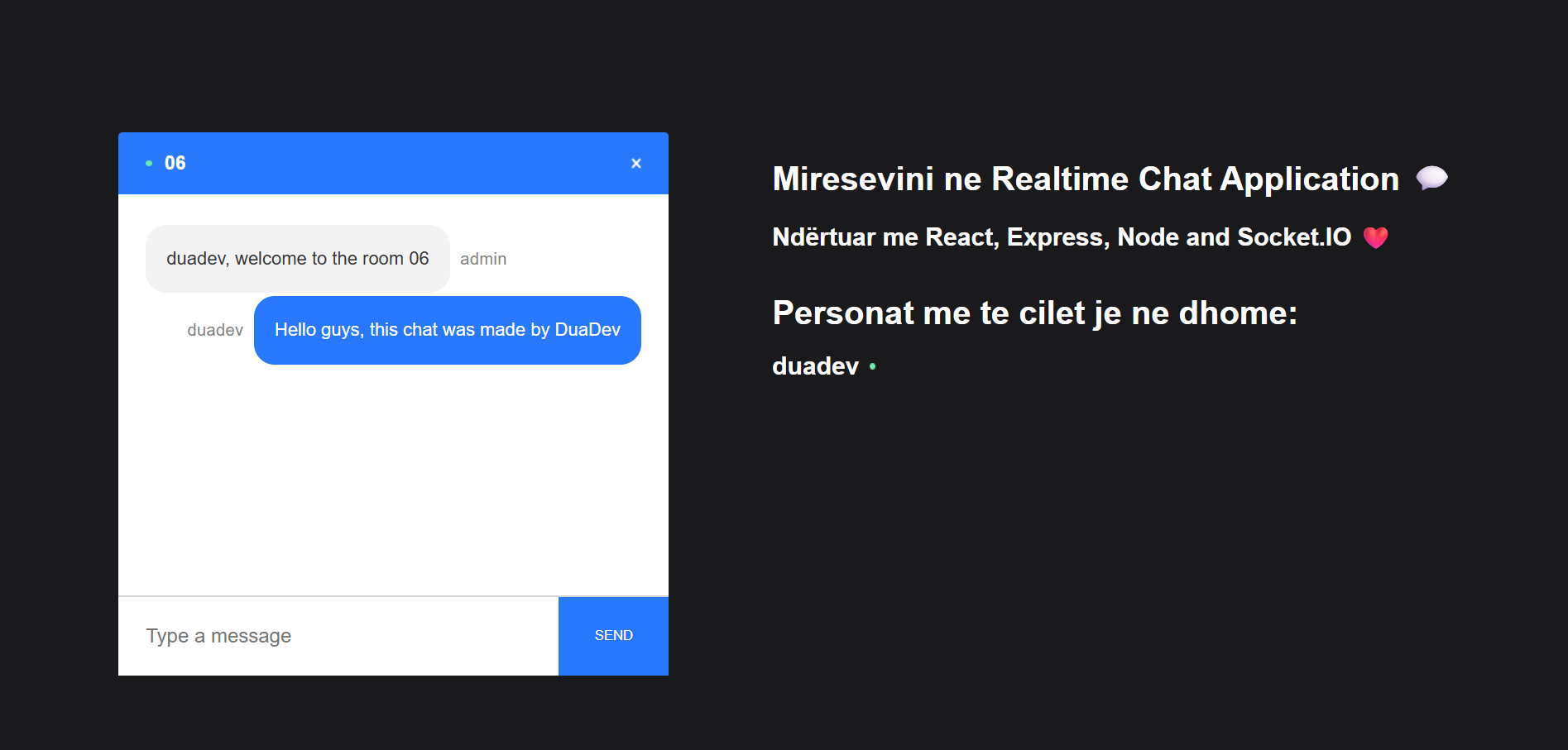 Realtime Chat Application